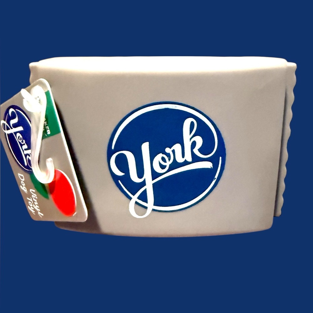 New York peppermint patty candy vinyl squeak dog toy Christmas stocking stuffer